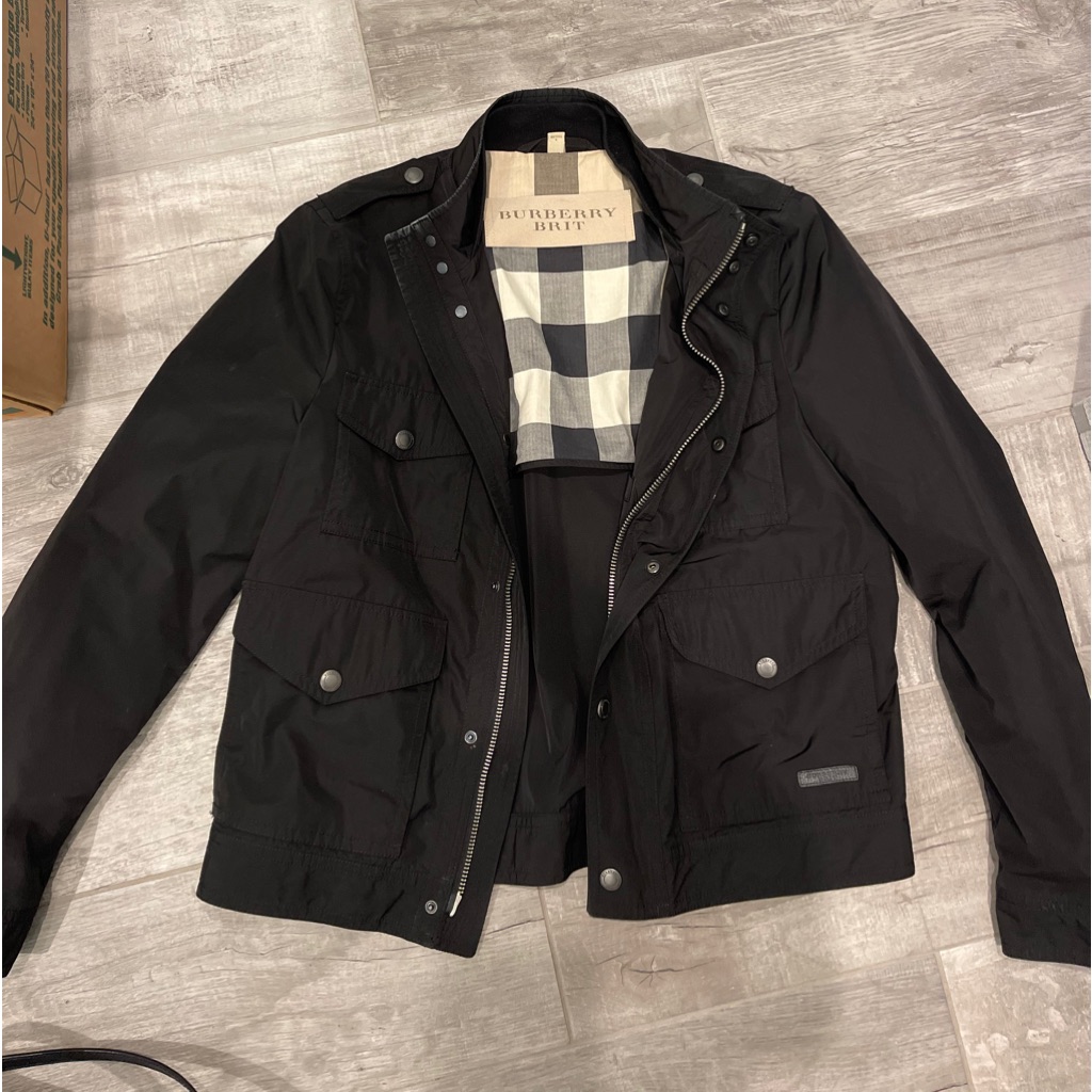 Nwot Burberry Men’s Black Jacket